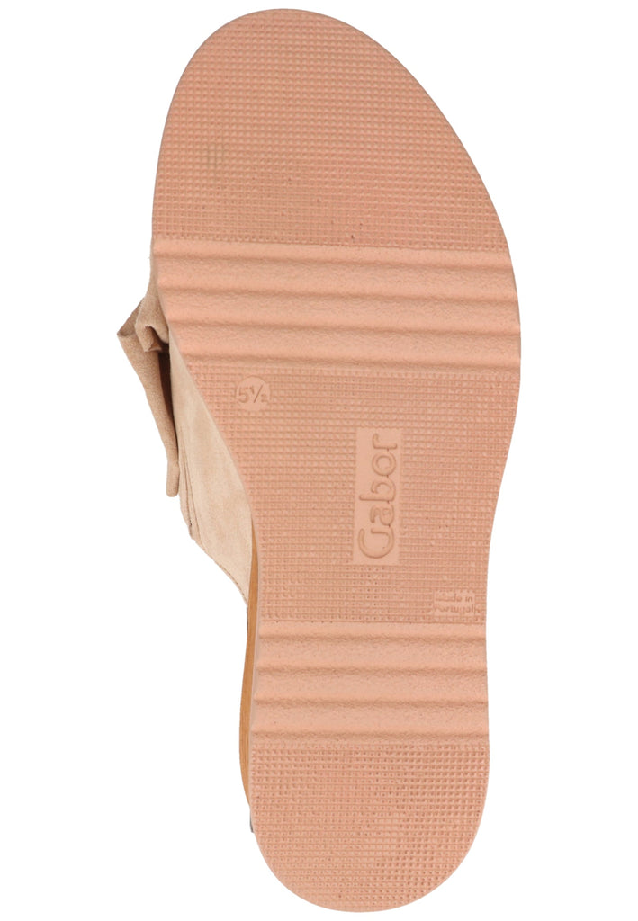 Gabor Pantoletten Veloursleder Shell - surf4shoes