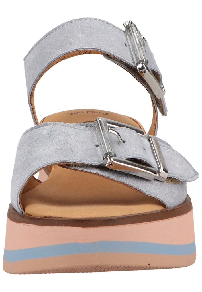 Gabor Sandalen Samt Blau - surf4shoes