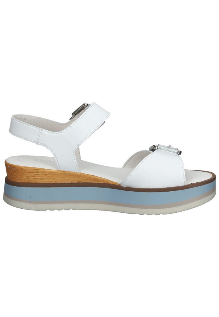 Gabor Sandalen Nappaleder Weiß - surf4shoes