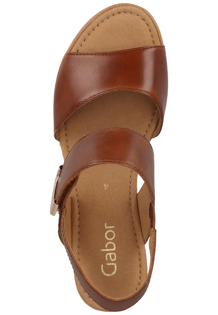Gabor Sandalen Leder Braun - surf4shoes