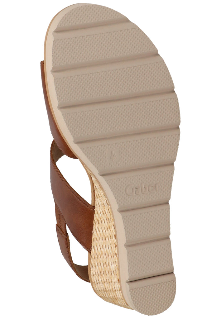 Gabor Sandalen Leder Braun - surf4shoes