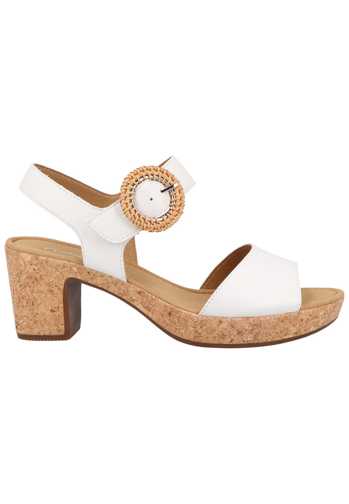 Gabor Sandalen Leder Weiß - surf4shoes