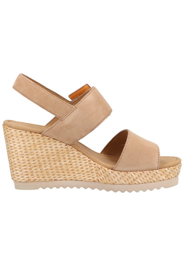 Gabor Sandalen Veloursleder Caramel - surf4shoes