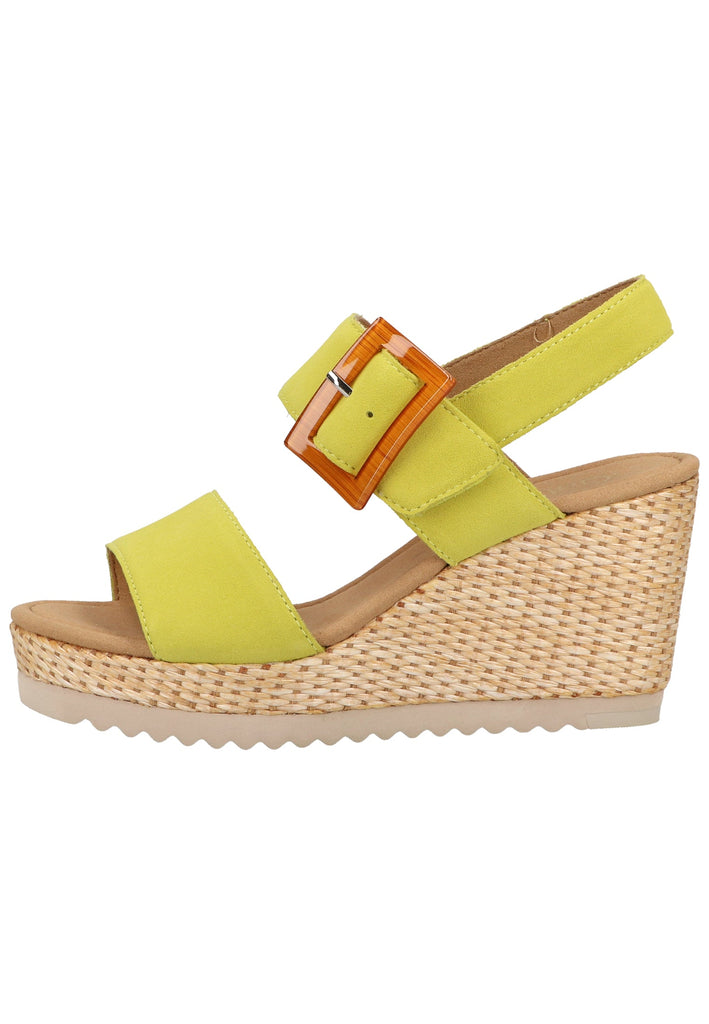 Gabor Sandalen Veloursleder Lemon - surf4shoes