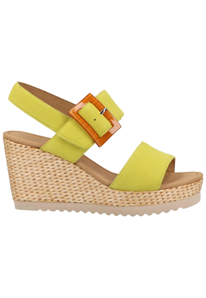 Gabor Sandalen Veloursleder Lemon - surf4shoes