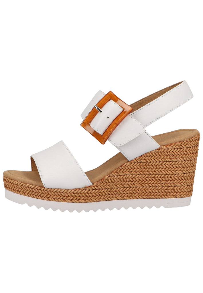 Gabor Sandalen Leder Weiß - surf4shoes