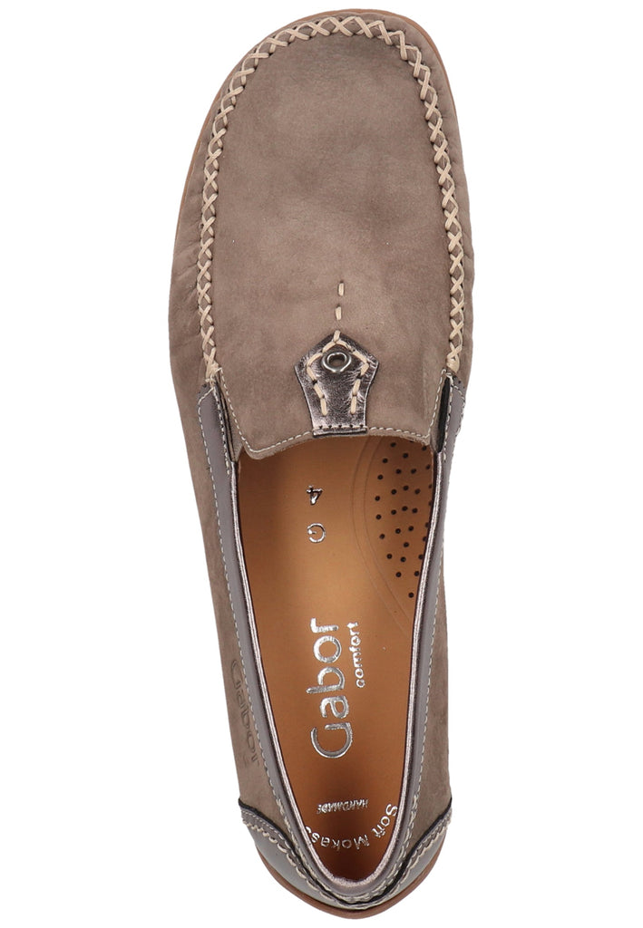 Gabor Slipper Nubukleder Braun - surf4shoes