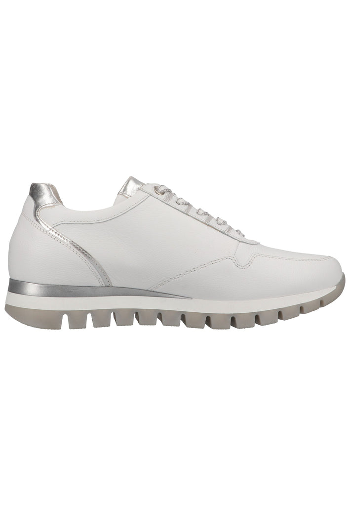 Gabor Sneaker Leder Weiß/Silber - surf4shoes