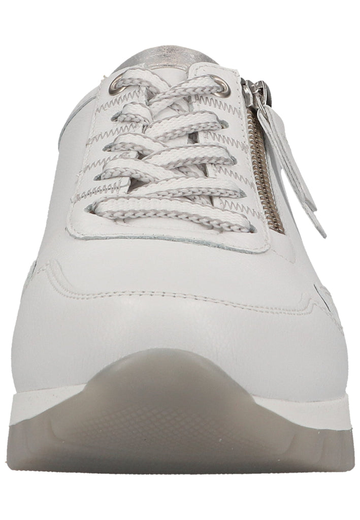 Gabor Sneaker Leder Weiß/Silber - surf4shoes