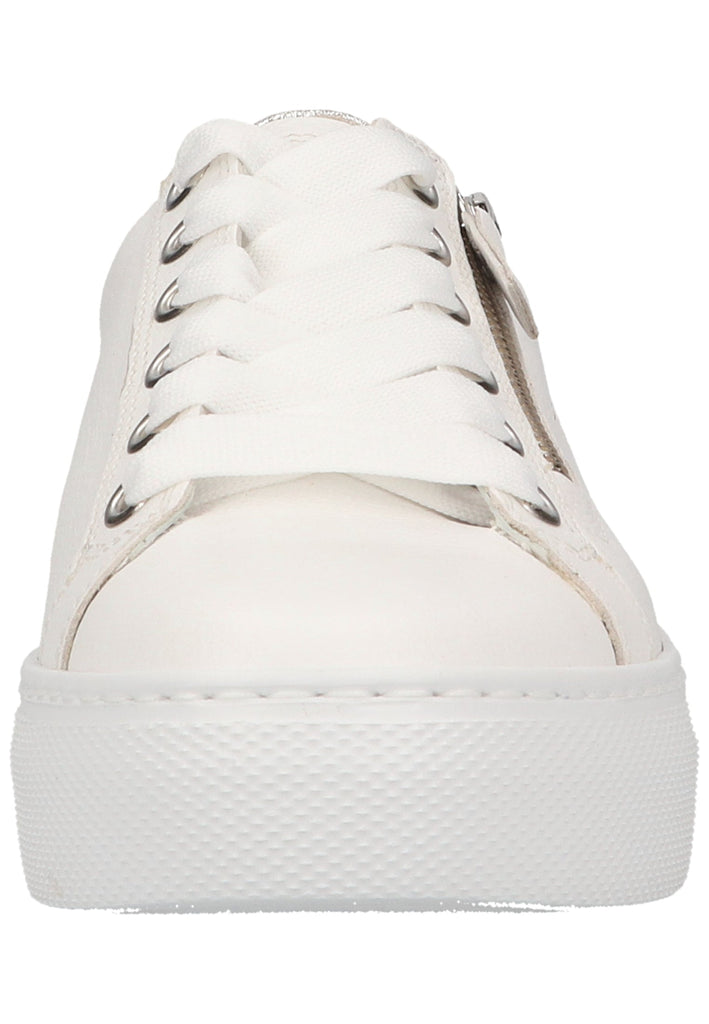 Gabor Sneaker Leder Weiß/Silber - surf4shoes
