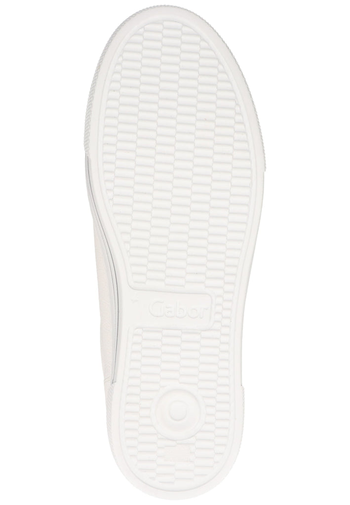 Gabor Sneaker Leder Weiß/Silber - surf4shoes