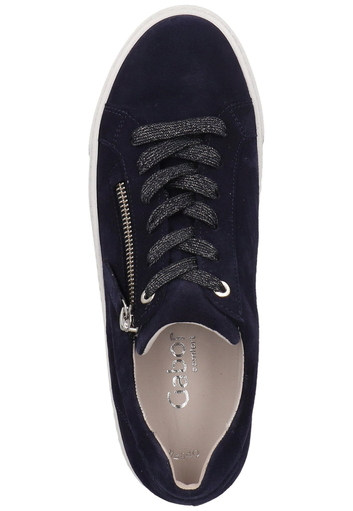 Gabor Sneaker Veloursleder Dunkelblau - surf4shoes