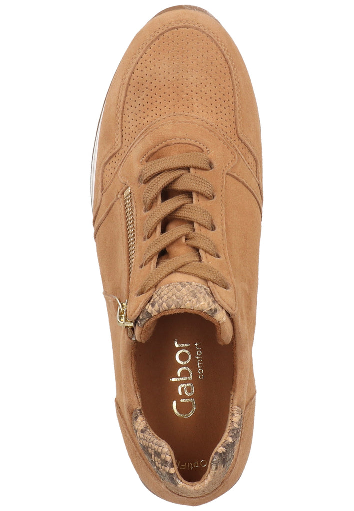 Gabor Sneaker Veloursleder Caramel - surf4shoes