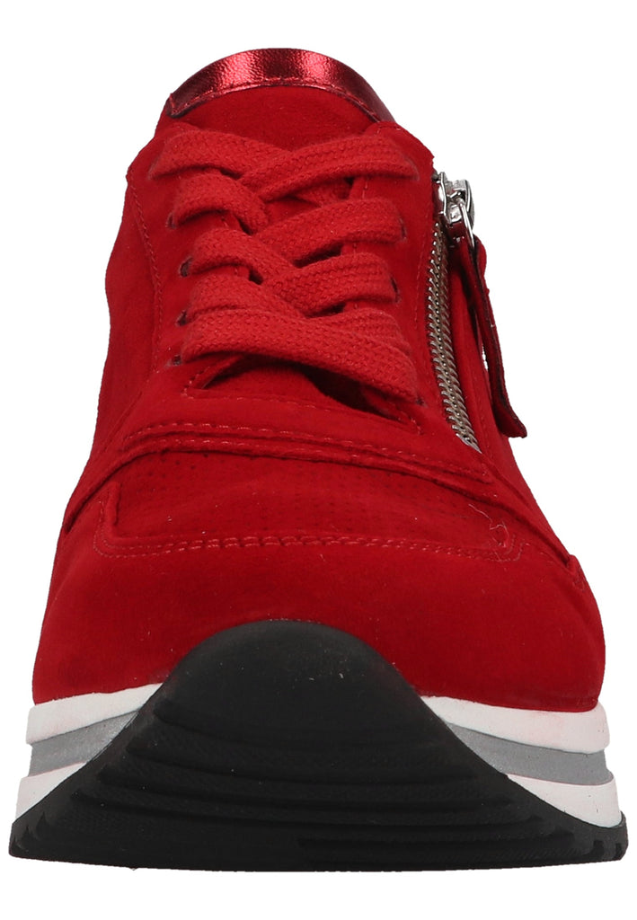 Gabor Sneaker Veloursleder Rubinrot - surf4shoes