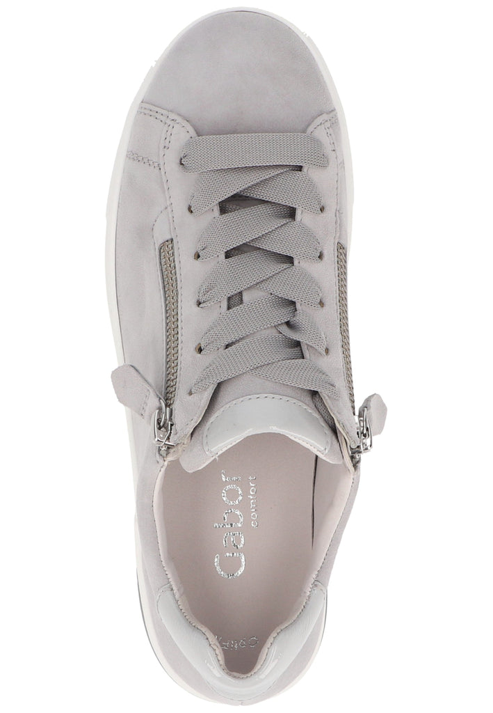 Gabor Sneaker Samt Hellgrau - surf4shoes