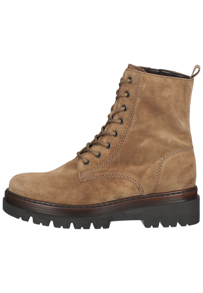 Gabor Stiefelette Veloursleder Mittelbraun - surf4shoes