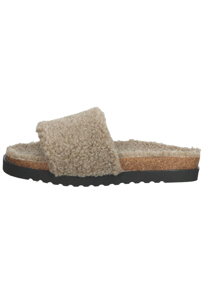 Gabor Hausschuhe Textil Taupe Warmfutter - surf4shoes