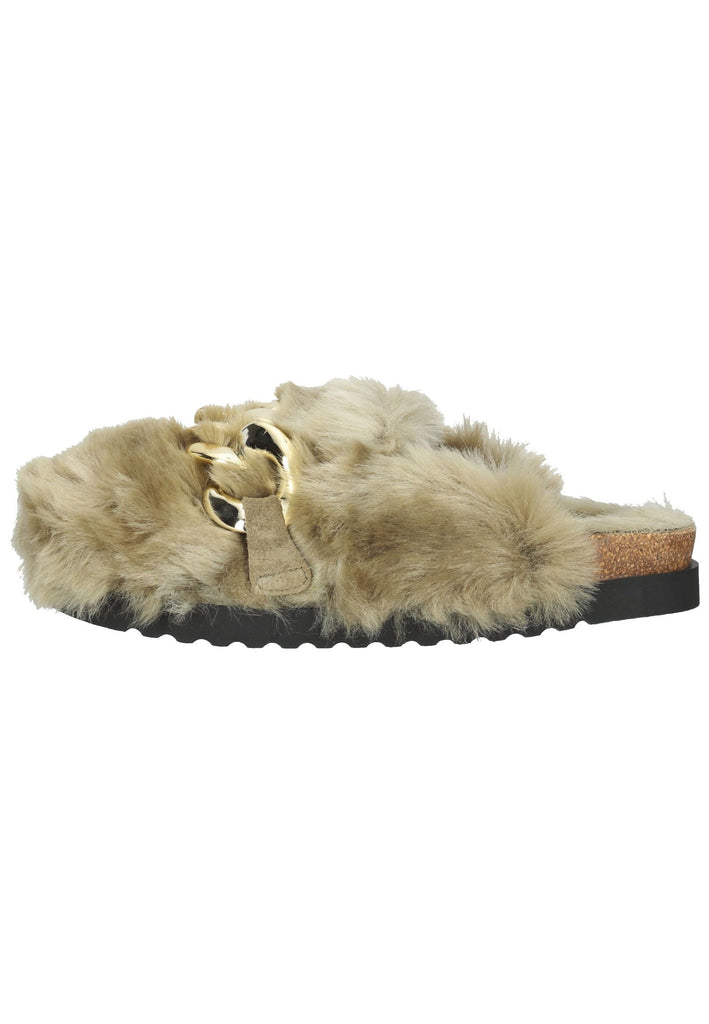 Gabor Hausschuhe Textil Beige Warmfutter - surf4shoes