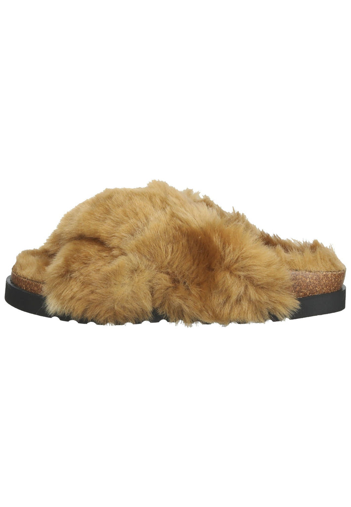 Gabor Hausschuhe Textil Hellbraun Warmfutter - surf4shoes
