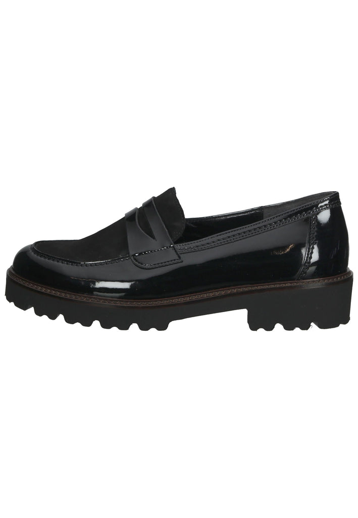 Gabor Slipper Leder/Synthetik Schwarz - surf4shoes