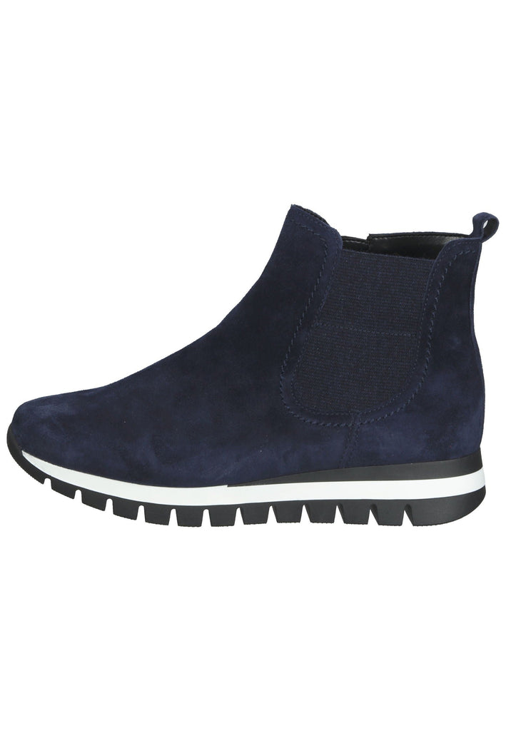 Gabor Stiefelette Veloursleder Marine - surf4shoes