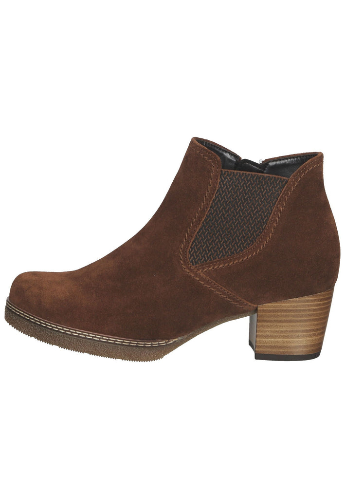 Gabor Stiefelette Veloursleder Whisky - surf4shoes