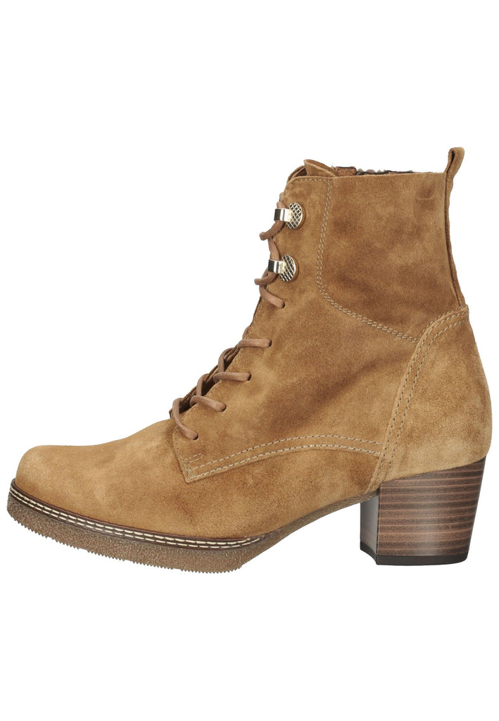 Gabor Stiefelette Veloursleder Hellbraun - surf4shoes
