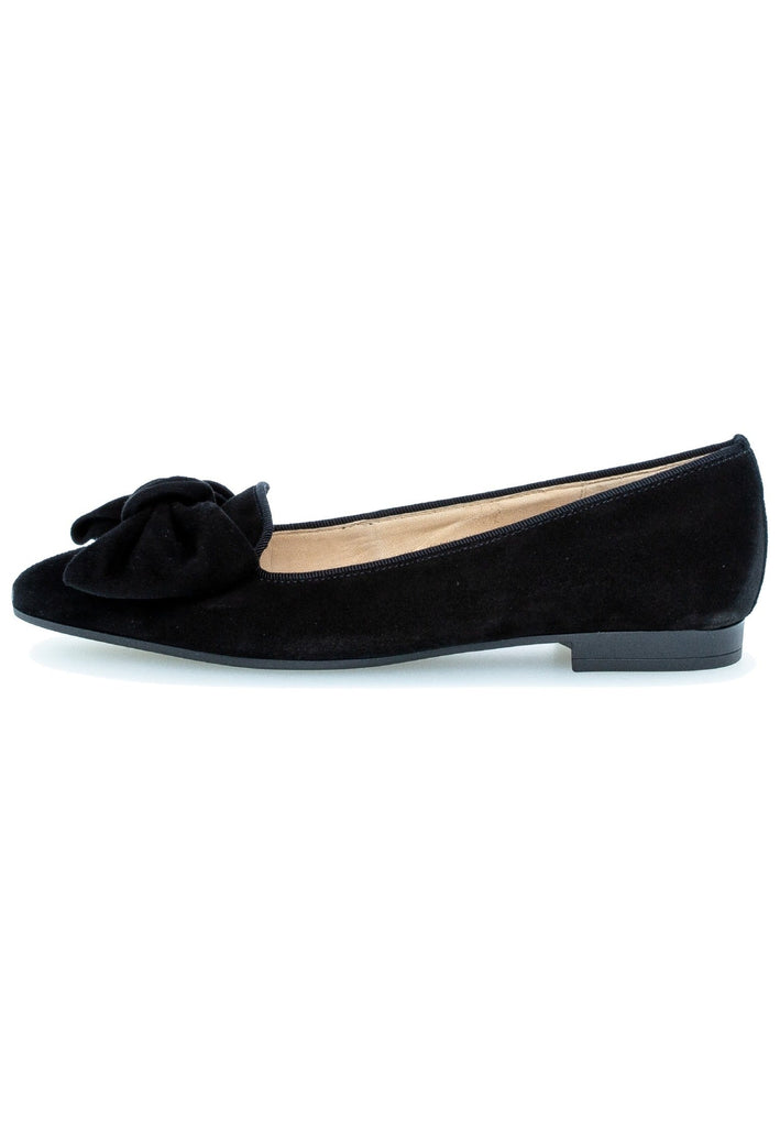 Gabor Ballerinas Leder Schwarz - surf4shoes