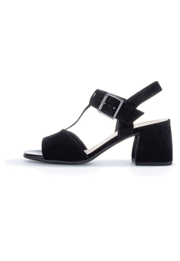 Gabor Sandalen Leder Schwarz - surf4shoes