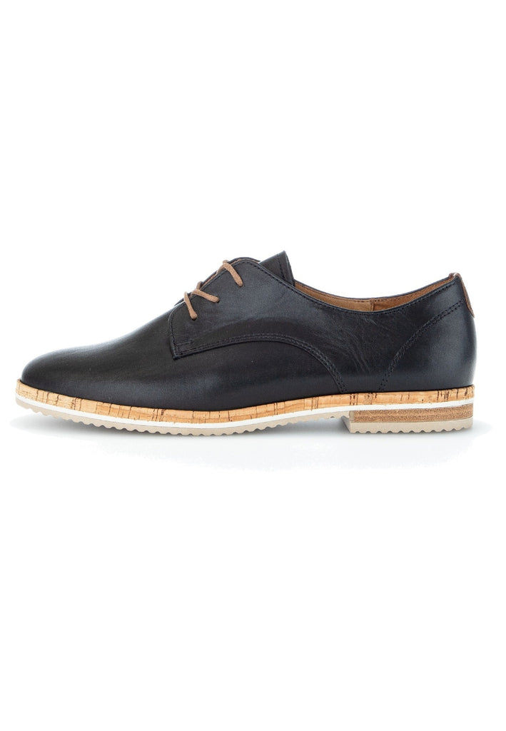 Gabor Halbschuhe Leder Schwarz - surf4shoes