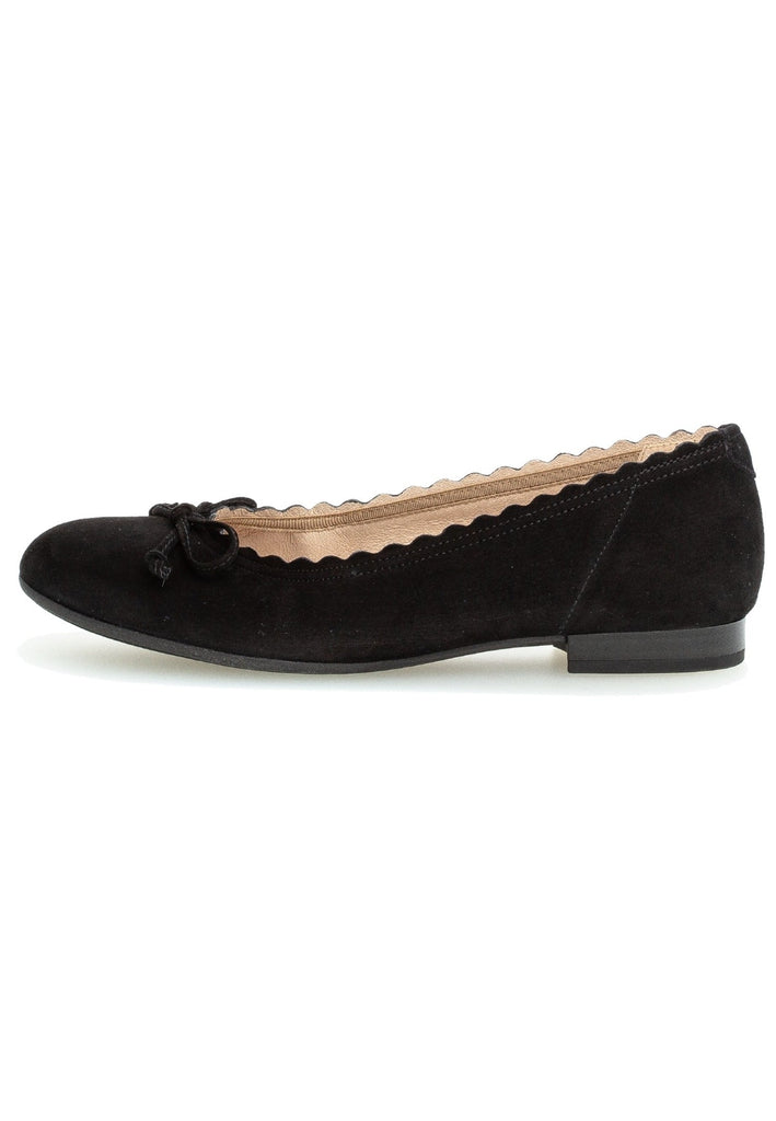 Gabor Ballerinas Leder Schwarz - surf4shoes