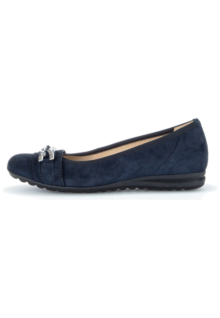 Gabor Ballerinas Leder Dunkelblau - surf4shoes