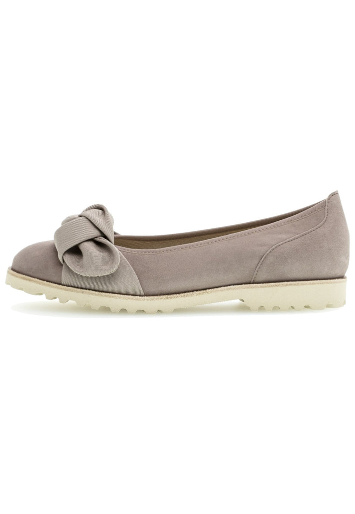 Gabor Ballerinas Leder Dunkelbeige - surf4shoes