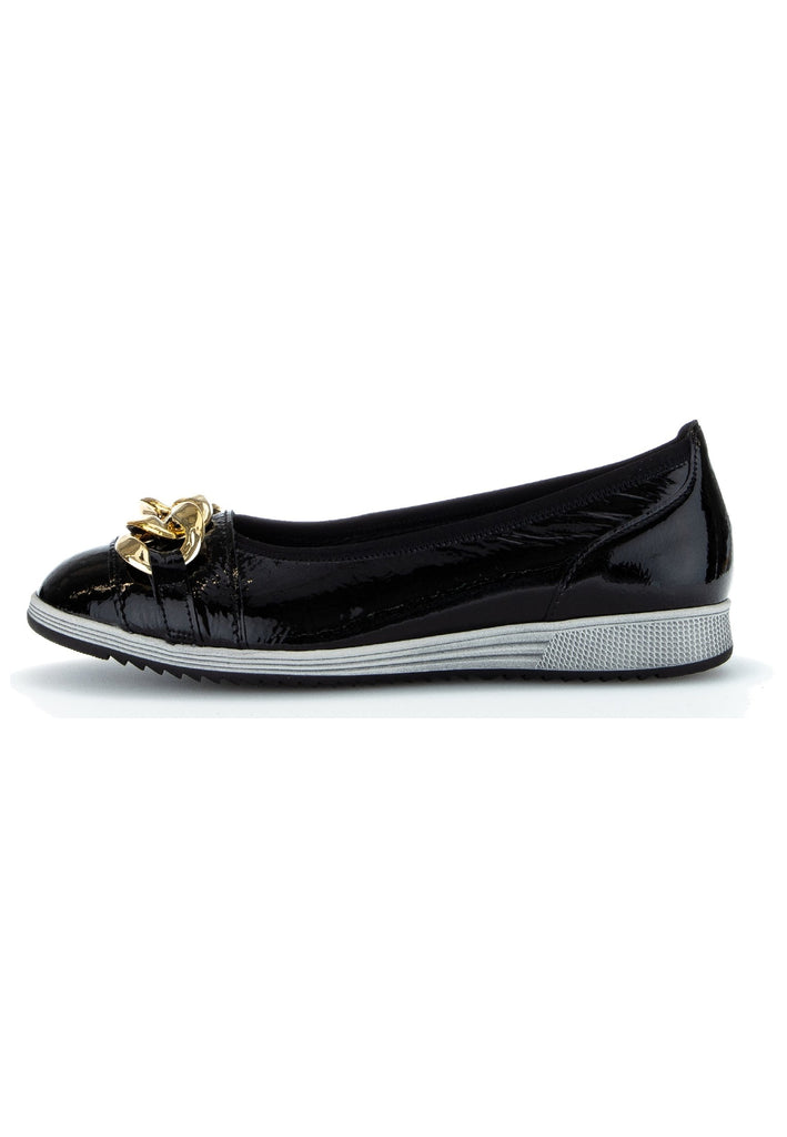 Gabor Ballerinas Leder Schwarz - surf4shoes