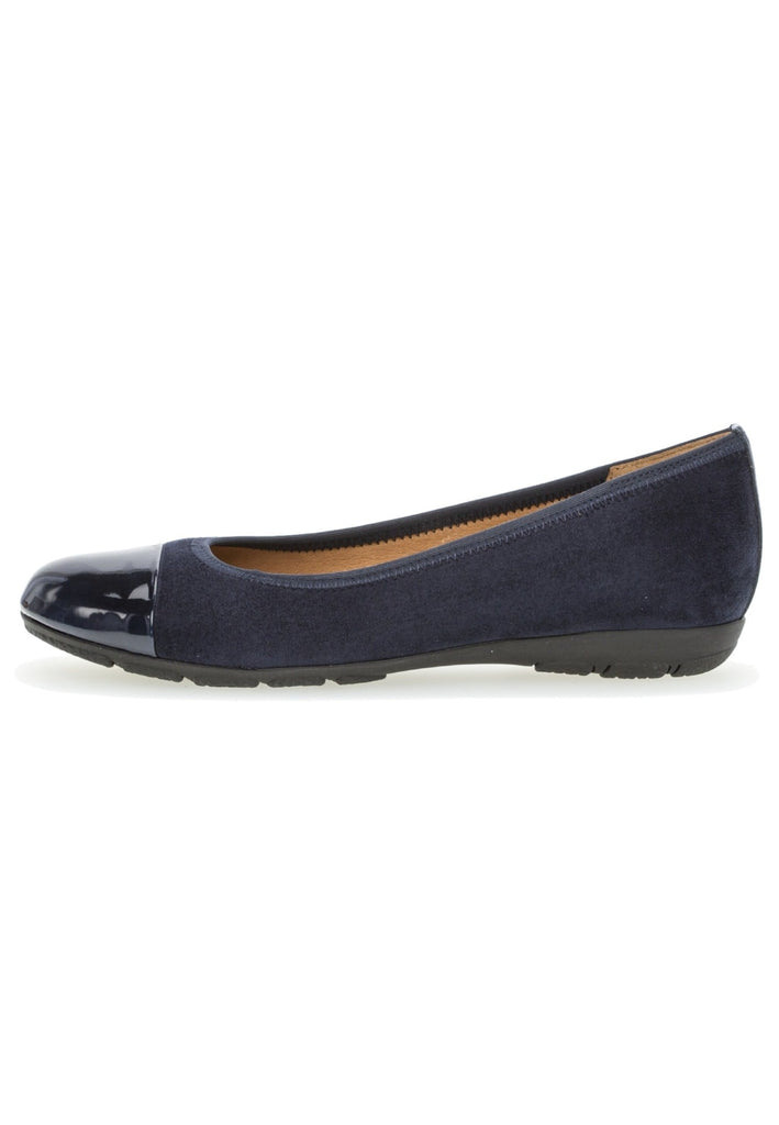 Gabor Ballerinas Veloursleder Dunkelblau - surf4shoes