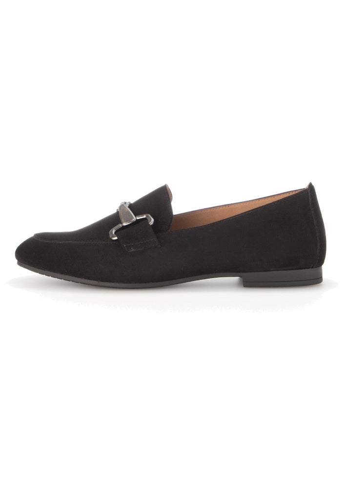 Gabor Slipper Leder Schwarz - surf4shoes