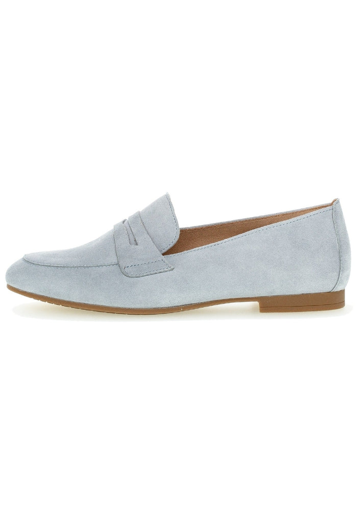 Gabor Slipper Leder Hellblau - surf4shoes