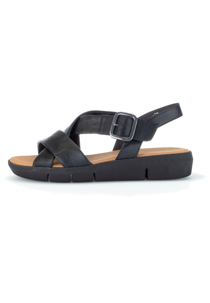 Gabor Sandalen Leder Schwarz - surf4shoes