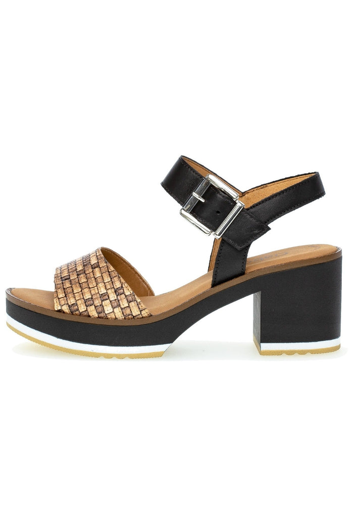 Gabor Sandalen Nappaleder Schwarz - surf4shoes