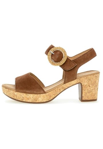 Gabor Sandalen Leder Whisky - surf4shoes
