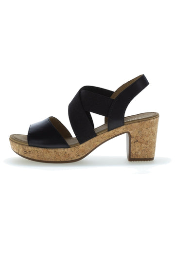 Gabor Sandalen Leder Schwarz - surf4shoes