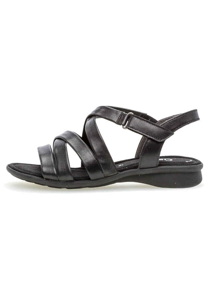 Gabor Sandalen Nappaleder Schwarz - surf4shoes