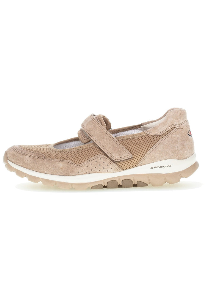 Gabor Ballerinas Veloursleder Hellbraun - surf4shoes