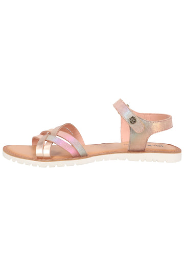 Kickers Sandalen Leder Pink Metallic - surf4shoes