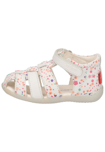 Kickers Halbschuhe Leder Weiß/Rosa - surf4shoes
