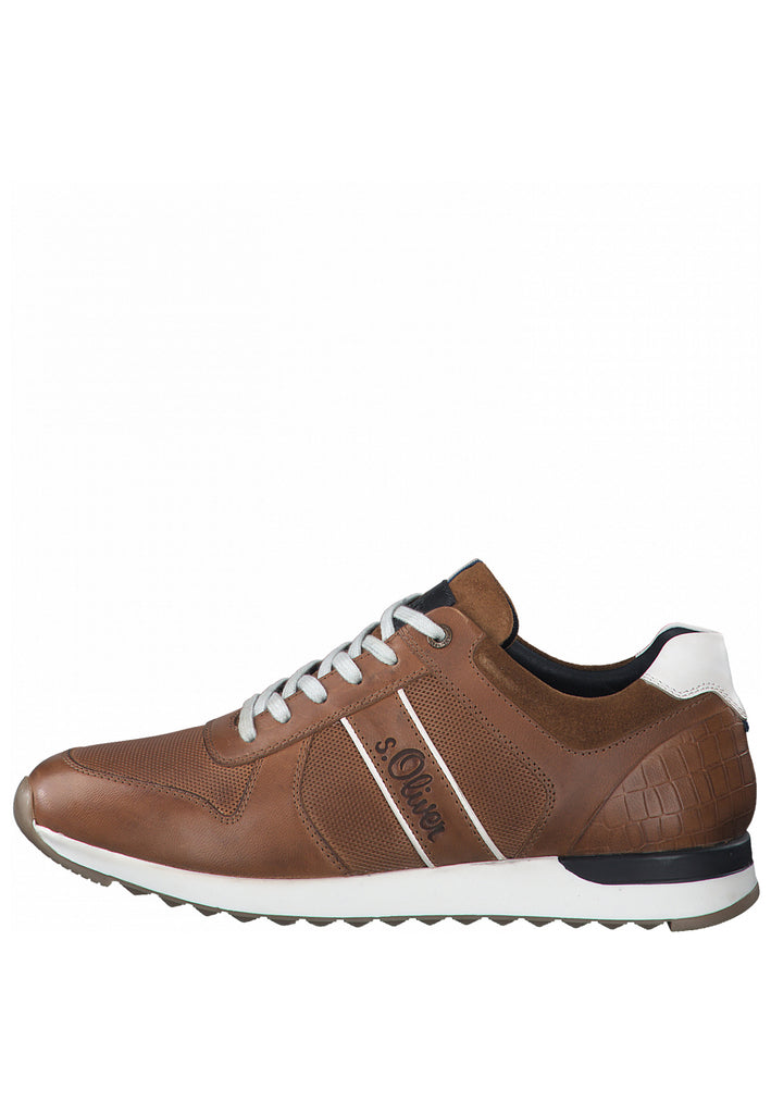 s.Oliver Sneaker Leder Cognac - surf4shoes