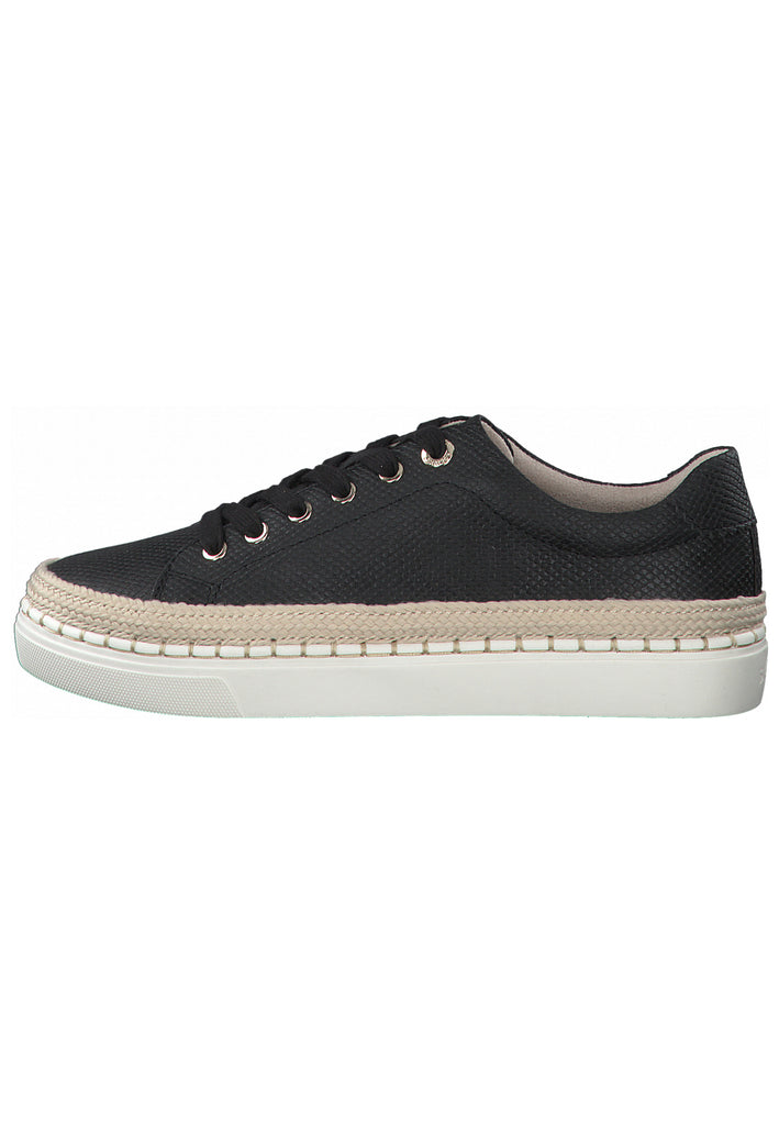 s.Oliver Sneaker Lederimitat Schwarz - surf4shoes