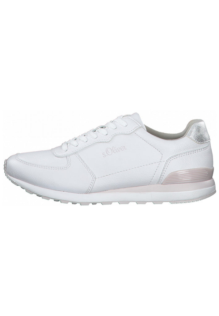 s.Oliver Sneaker Lederimitat Weiß - surf4shoes
