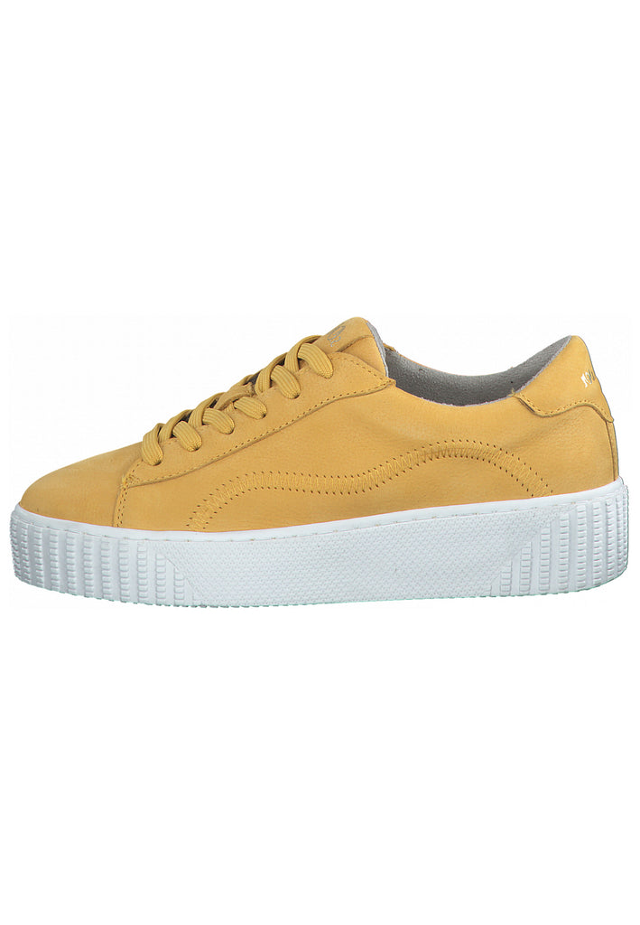 s.Oliver Sneaker Leder Gelb - surf4shoes