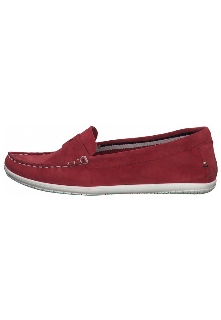s.Oliver Slipper Leder Rot - surf4shoes